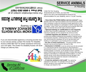 Service Animal Card(Housing)